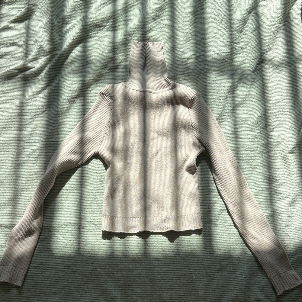 Dissh Elegant Cream Turtleneck Sweater